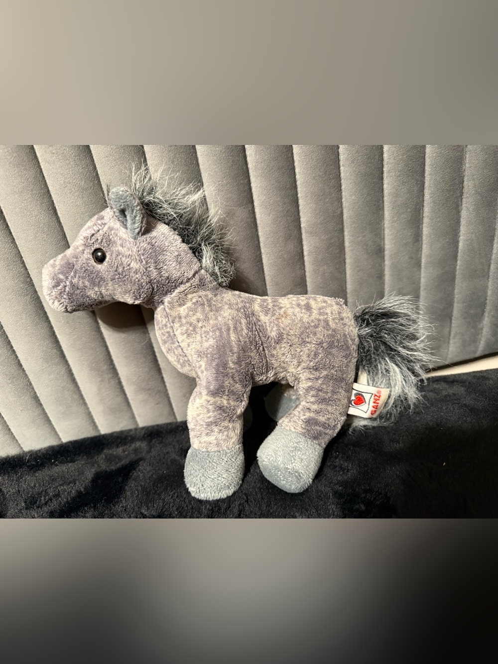 Ganz Webkinz Grey Arabian Horse Plush HM098 Gray Stuffed Animal